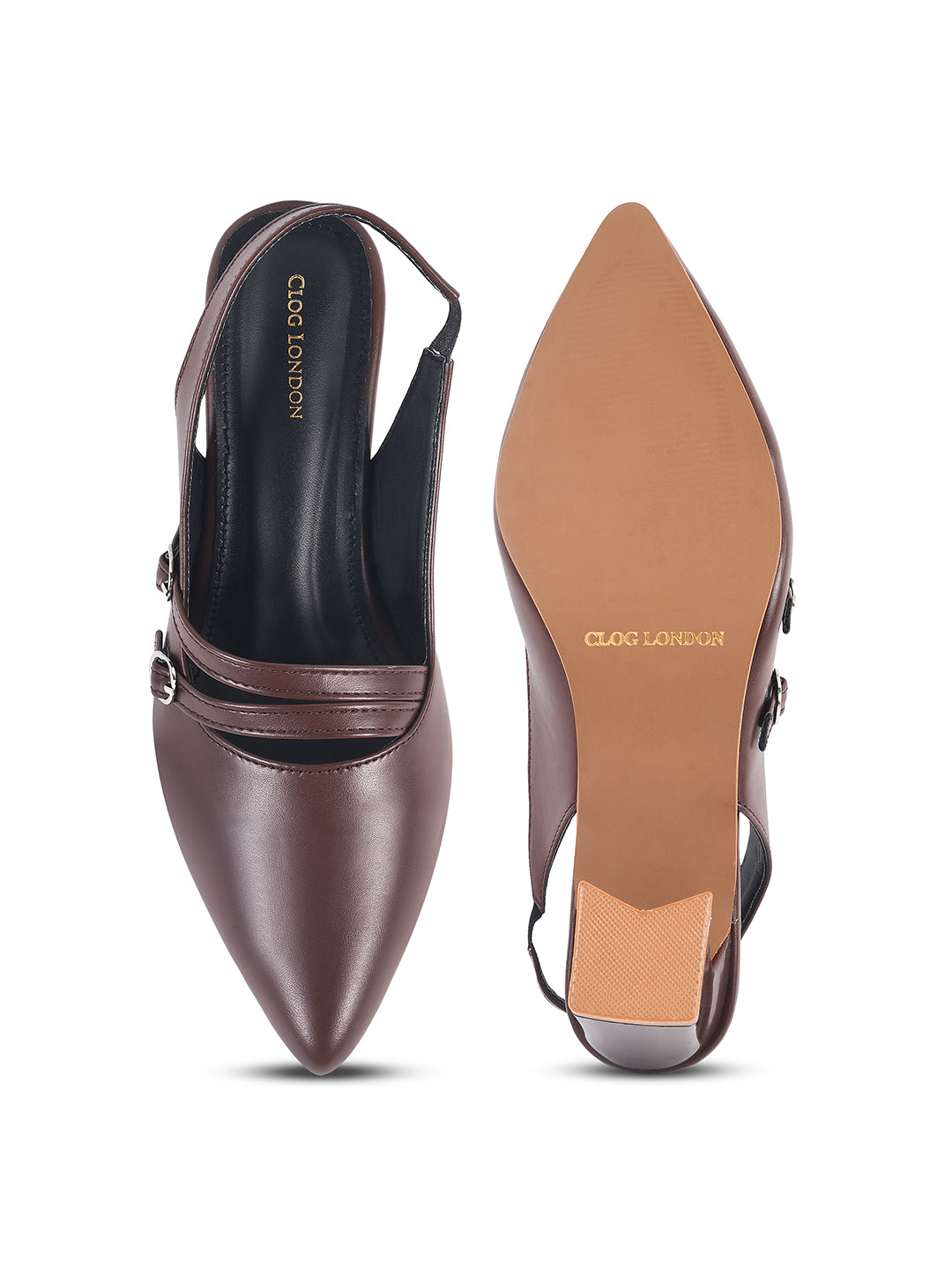Women Beige Pumps Heeled Sandal with Adjustable Ankle Strap