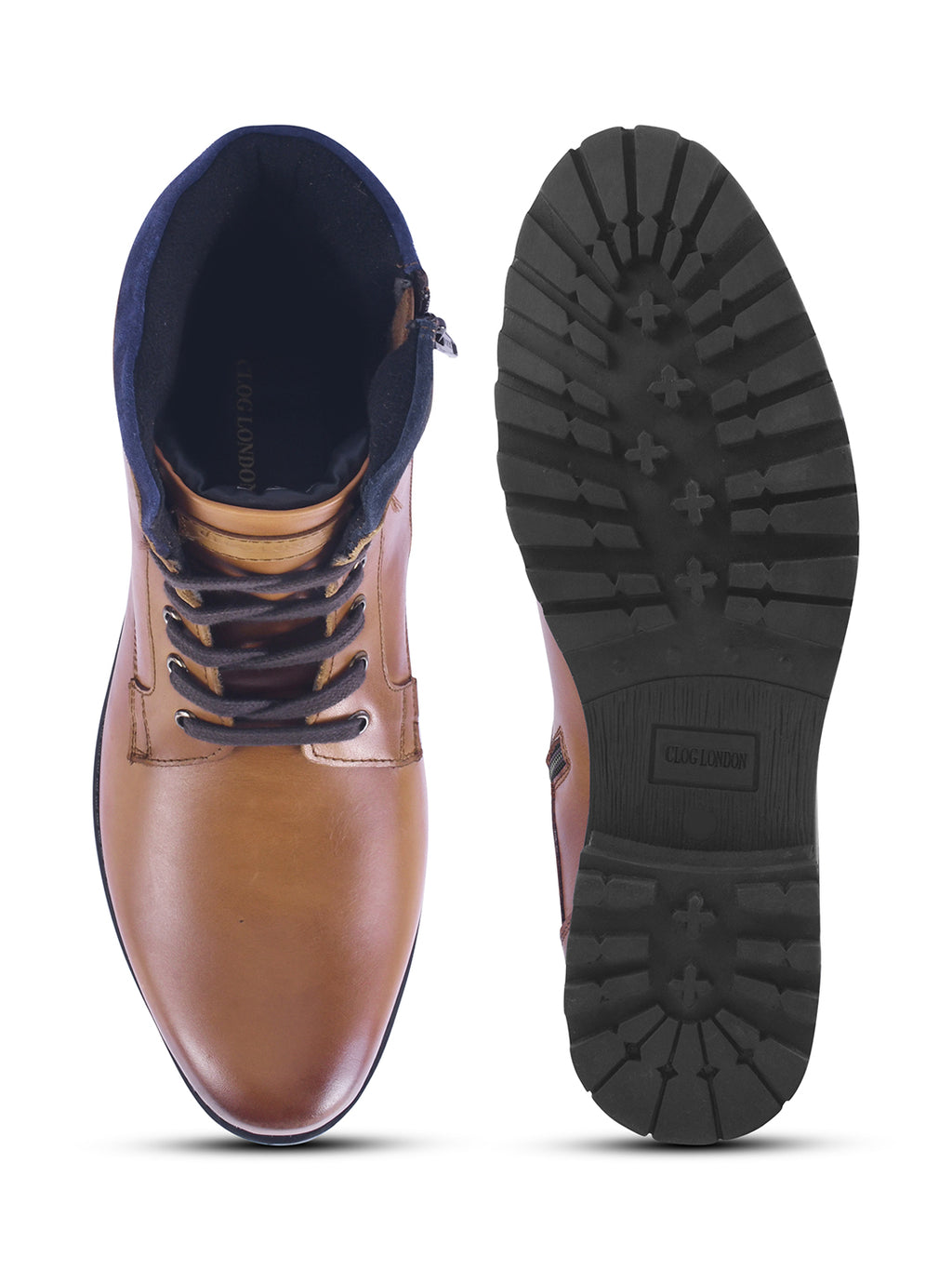 Leather High Ankle Boots for Men's