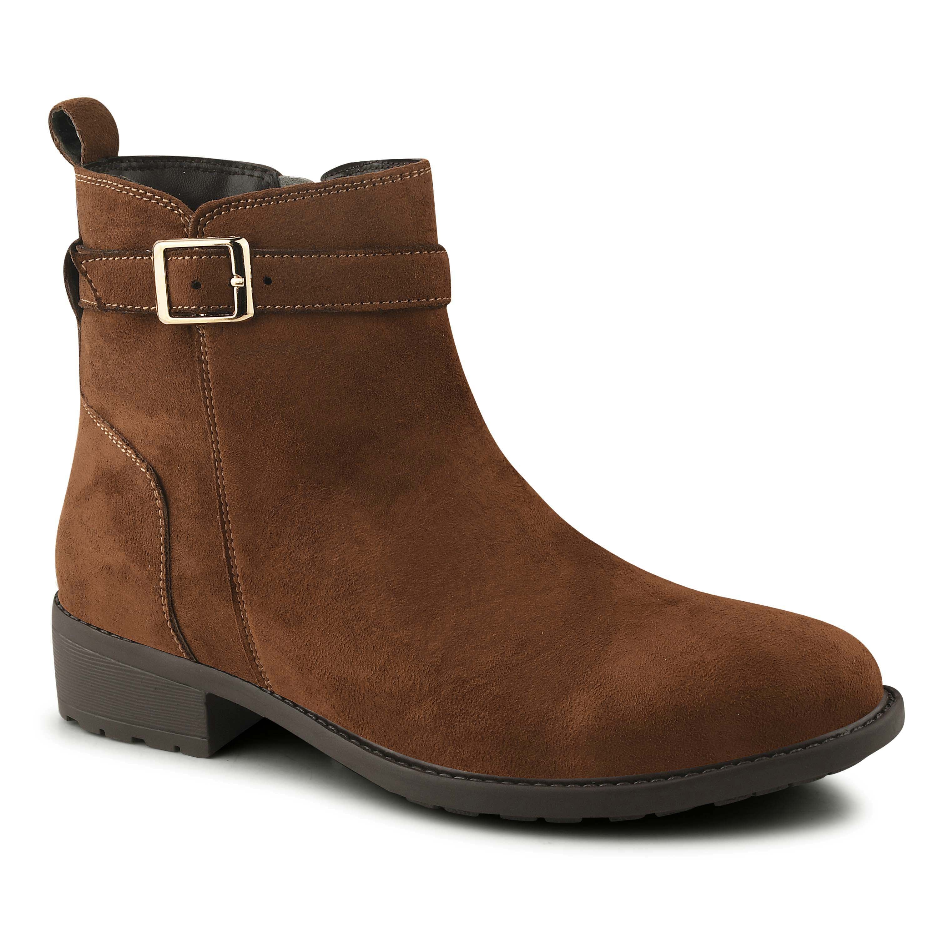 Women Tan Casual Winter Boots.