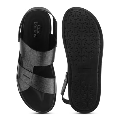 Men’s Casual Leather Buckle Sandals