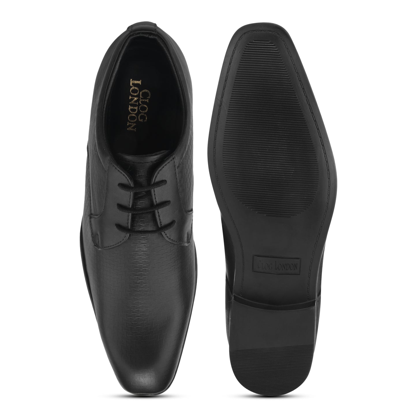 Men’s Modern Black Derby Shoes