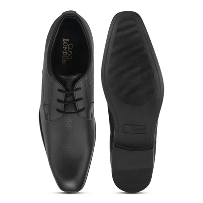 Men’s Modern Black Derby Shoes