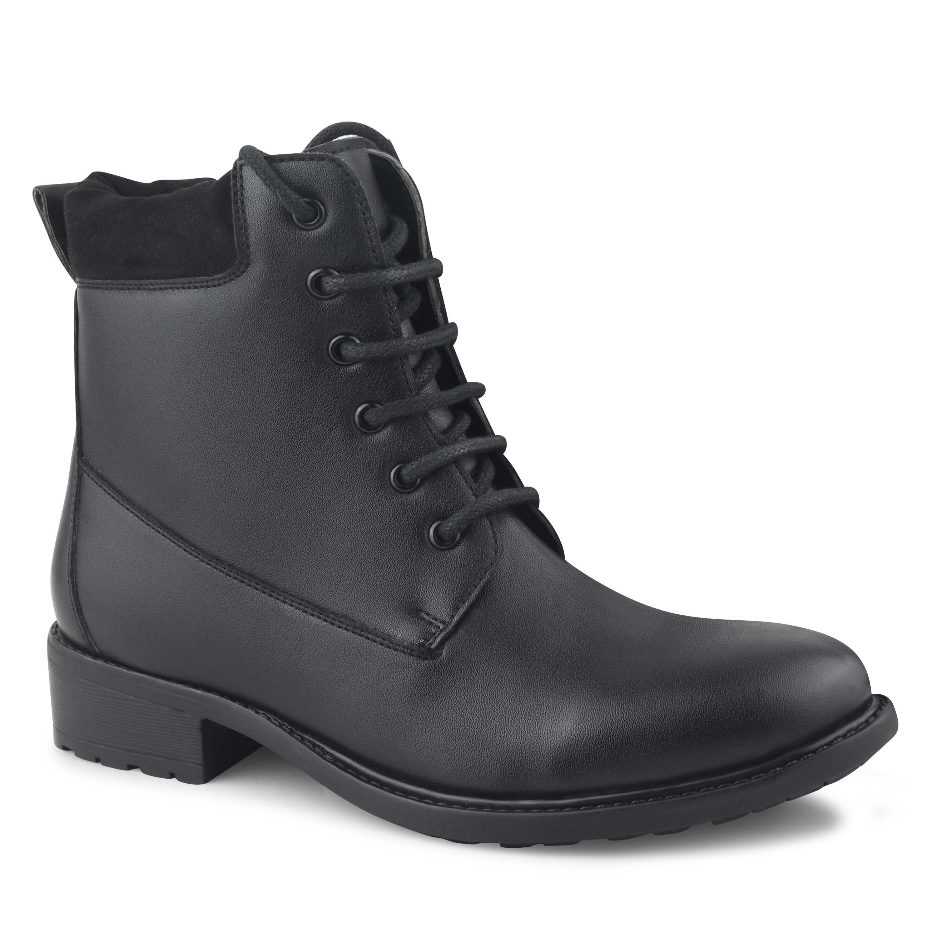 Women Black Ankle Casual Boots