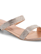 Women Casual Slip-On Block Heels Copper