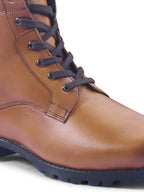 Leather High Ankle Boots for Men's