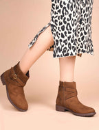 Women Tan Casual Boots