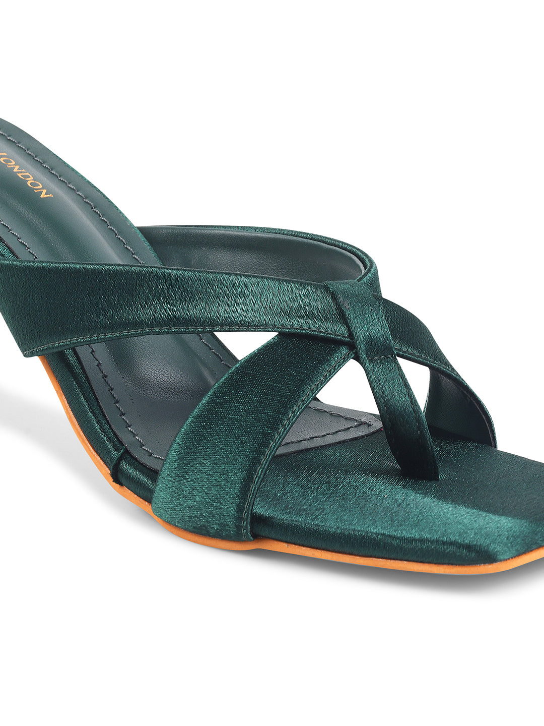Women Green Casual Kitten Heels