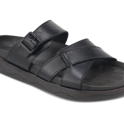 Men’s Casual Leather Buckle Sandals