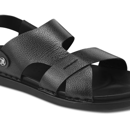 Men’s Casual Leather Buckle Sandals