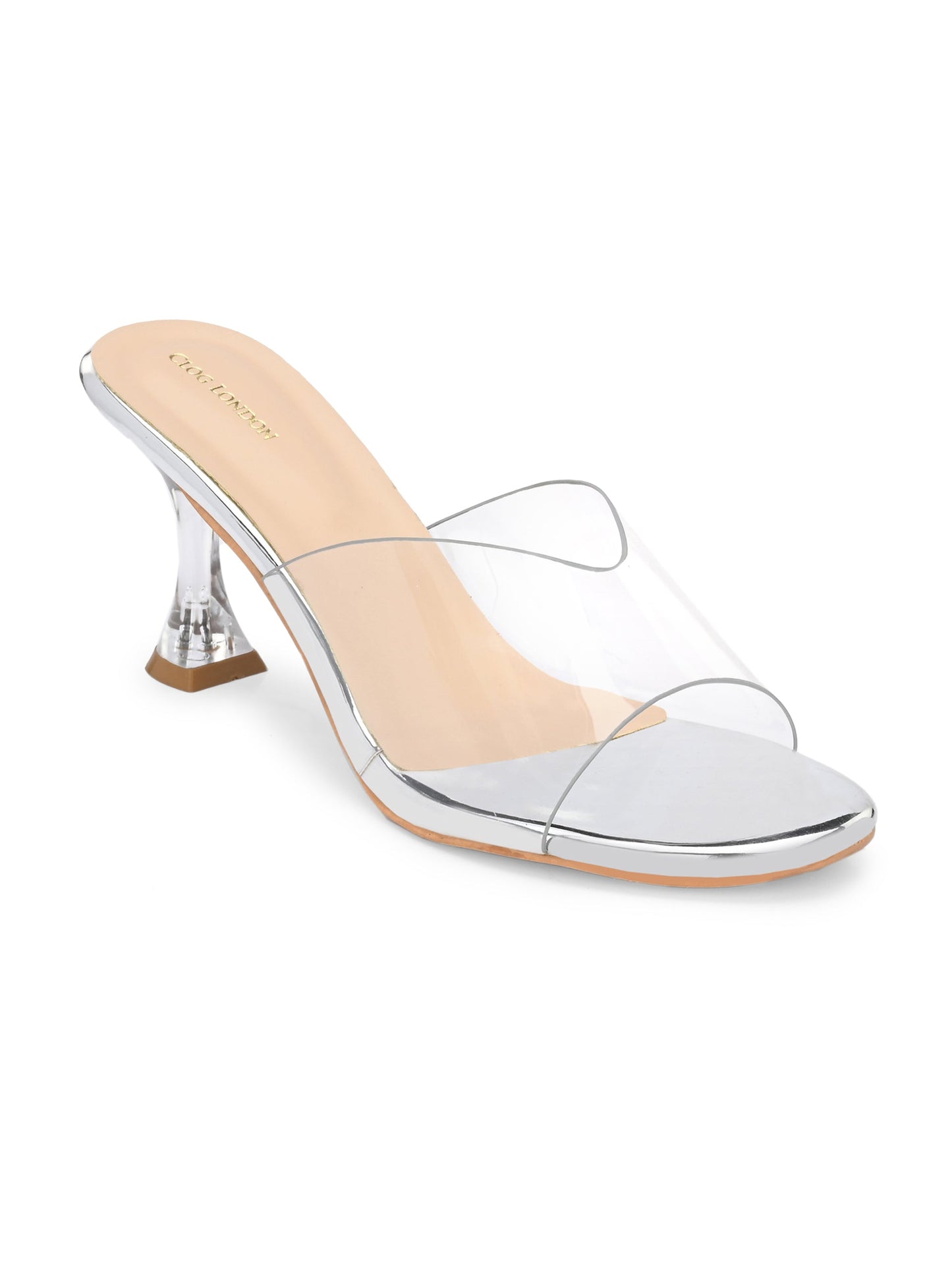 Clear Strap Stiletto Heels Women CLOG LONDON