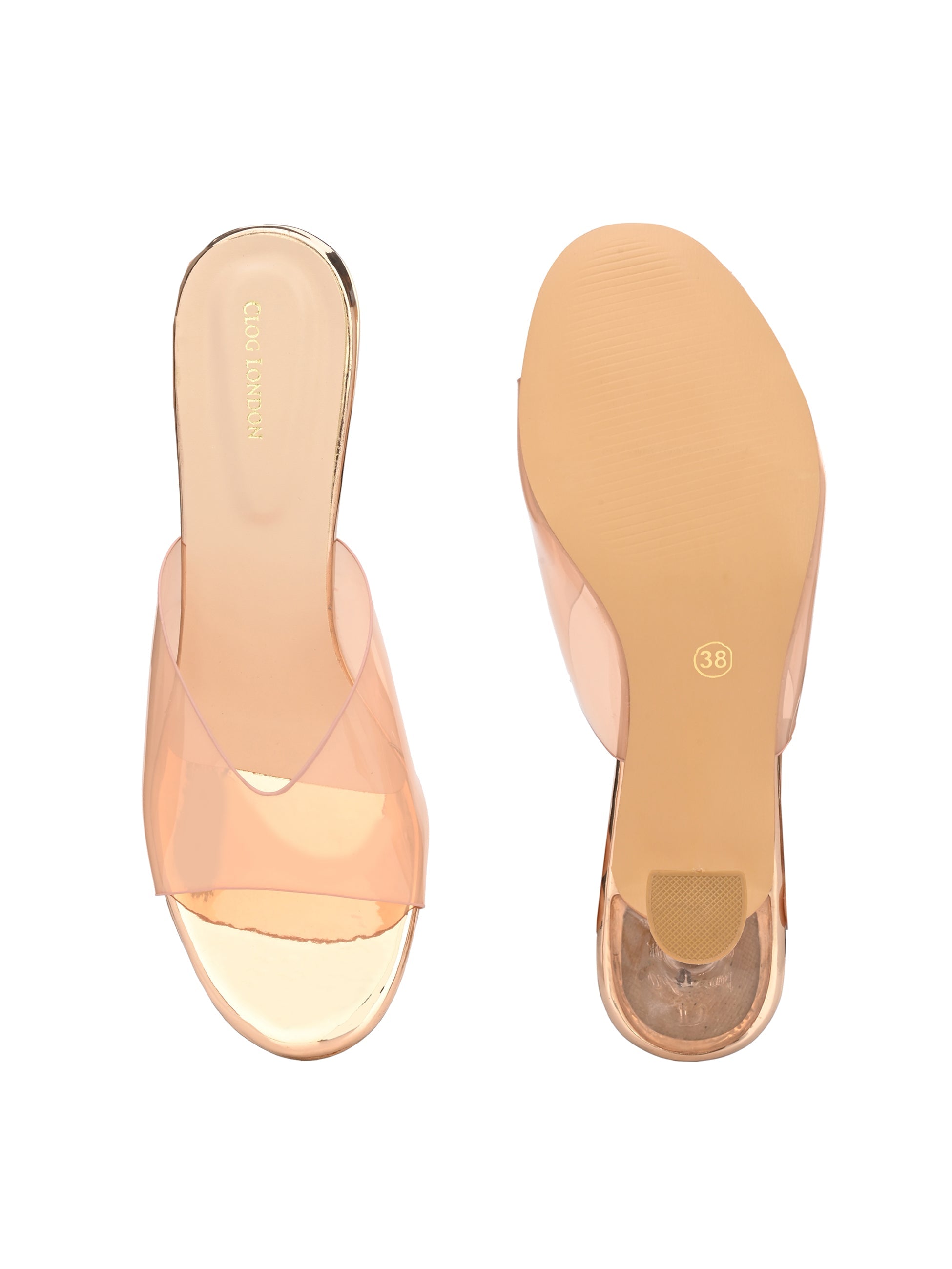 Clear Strap Stiletto Heels Women CLOG LONDON