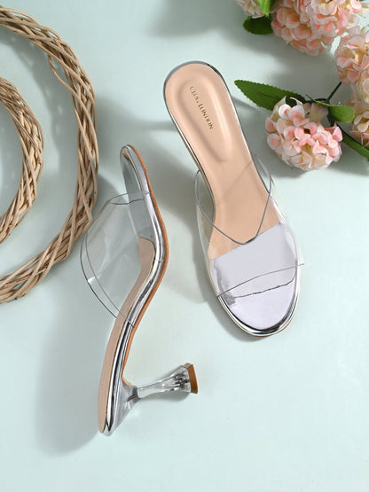 Clear Strap Stiletto Heels Women CLOG LONDON