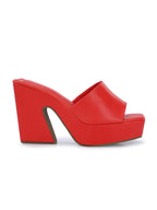 Women Cream Casual Heels Sandals