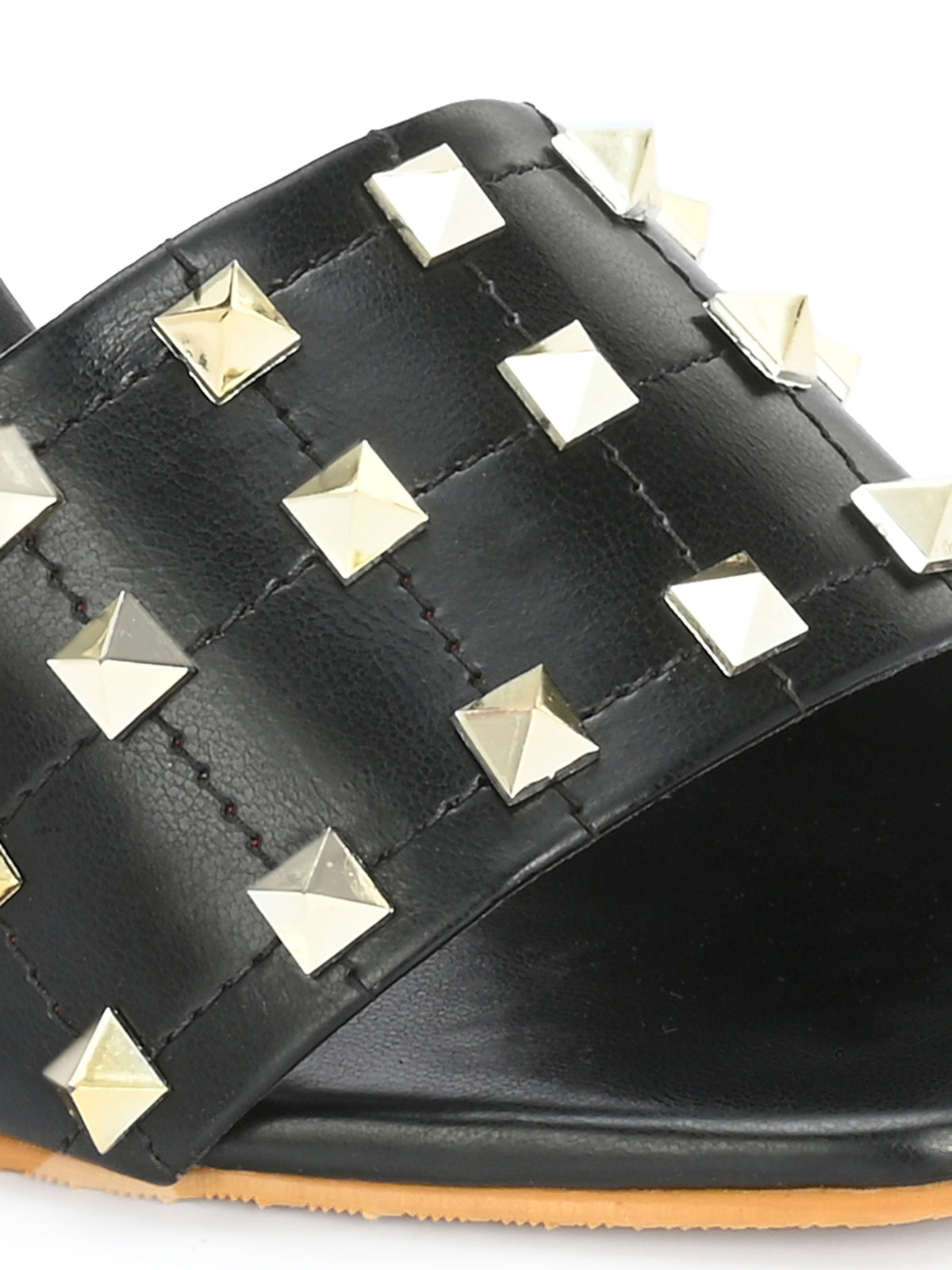 Women Black Comfortable Heel Sandals