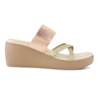 Women Rose-Gold Wedges Heeled