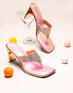Women Pink Casual Heels