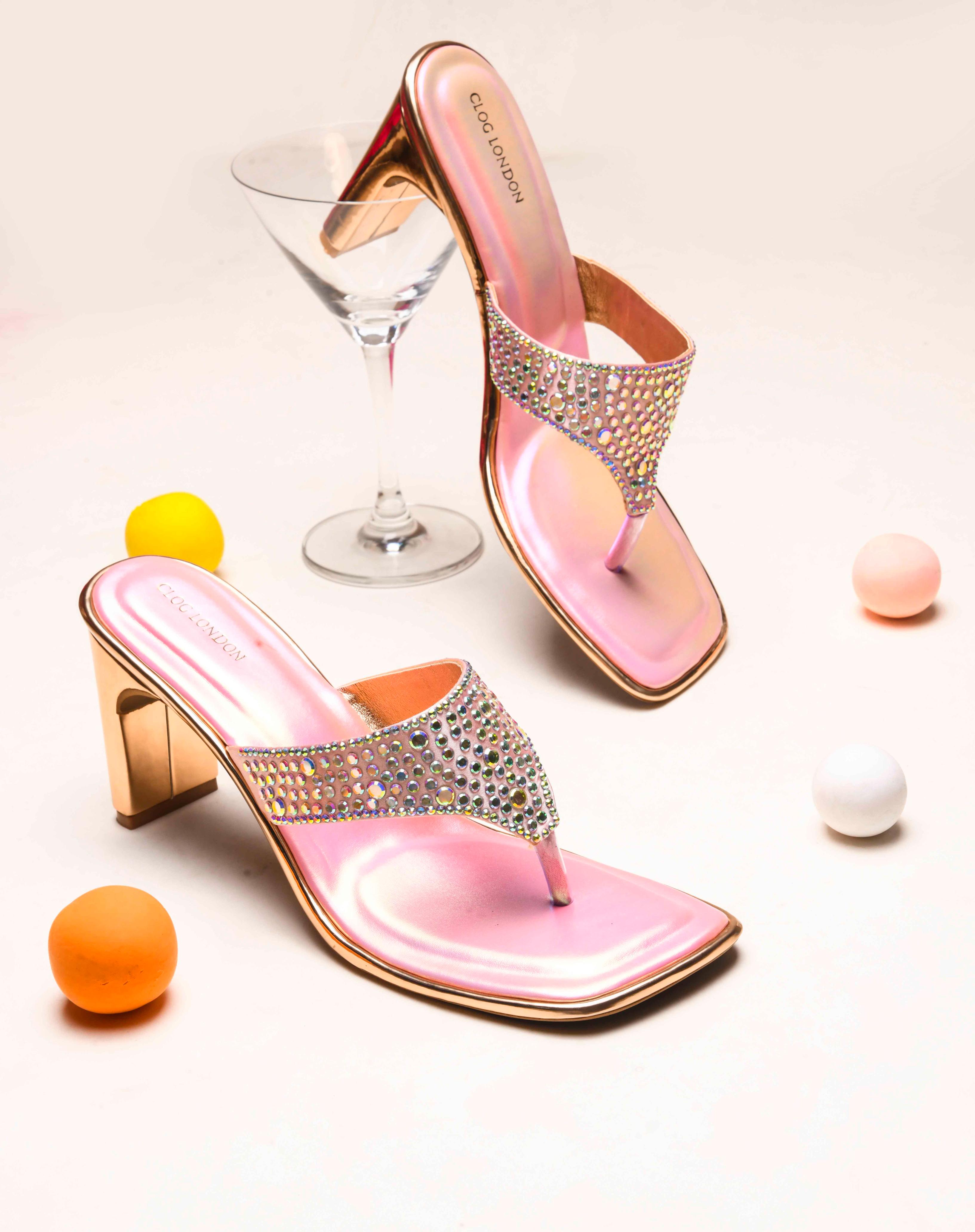 Women Pink Casual Heels
