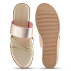 Women Rose-Gold Wedges Heeled