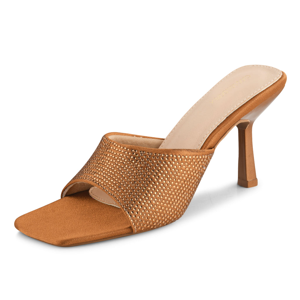 Women Brown Casual Stiletto Heels