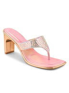 Women Pink Casual Heels