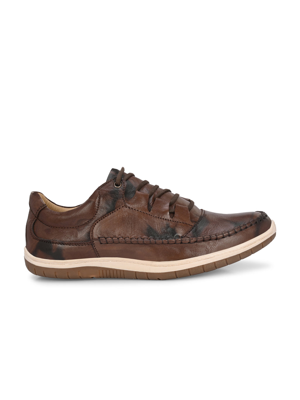 Men's Textured Leathers Sneakers Shoes
