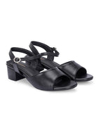 Women Black Stylish Heels Sandals
