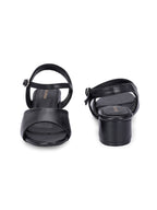 Women Black Stylish Heels Sandals