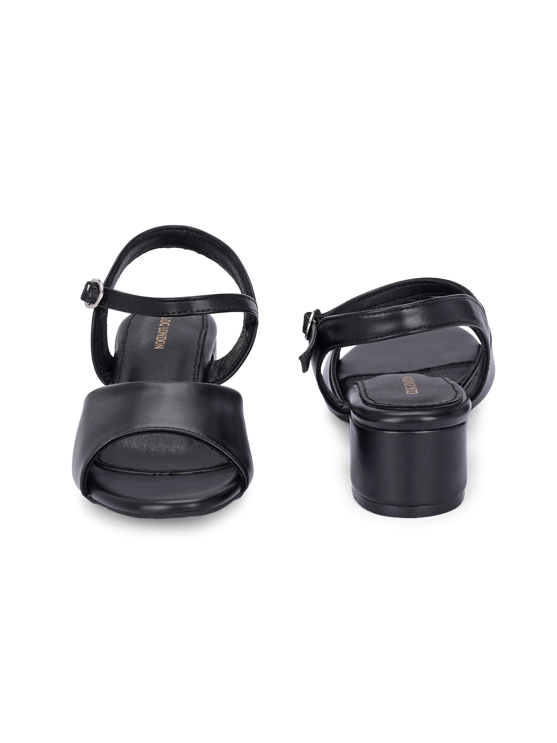 Women Black Stylish Heels Sandals