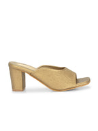 Women Gold Heels Sandals
