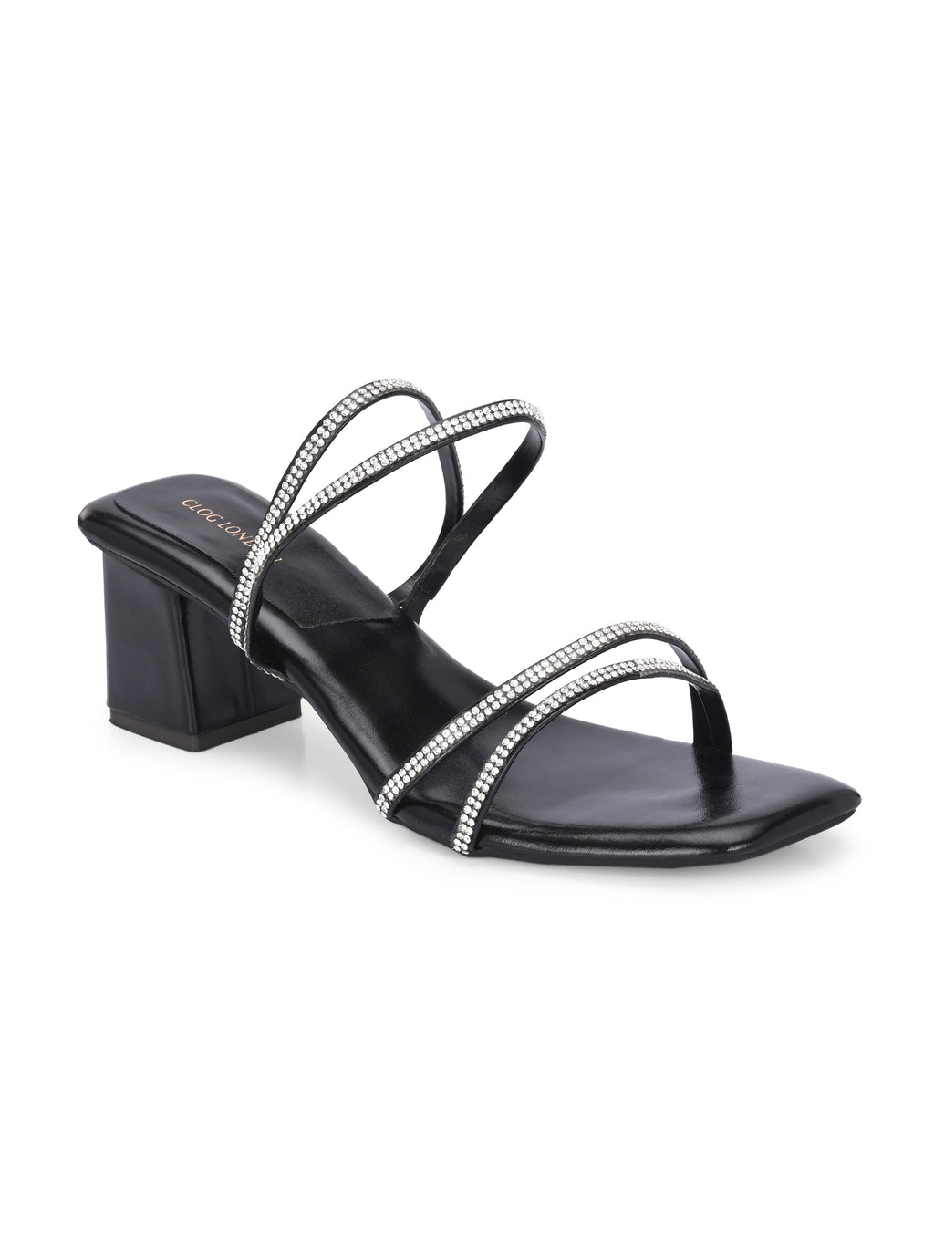 Women Black Heels Sandals