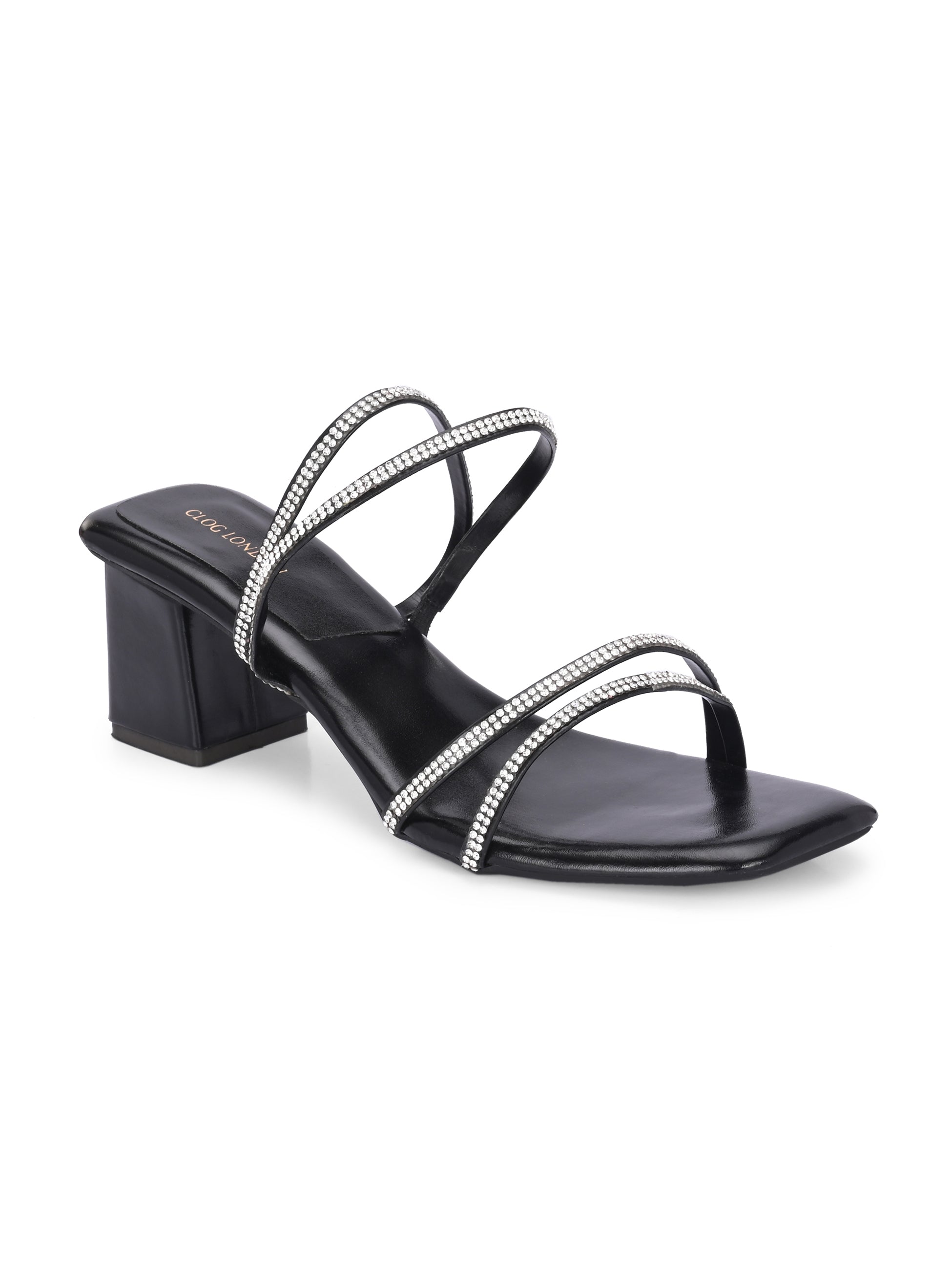 Women Black Heels Sandals