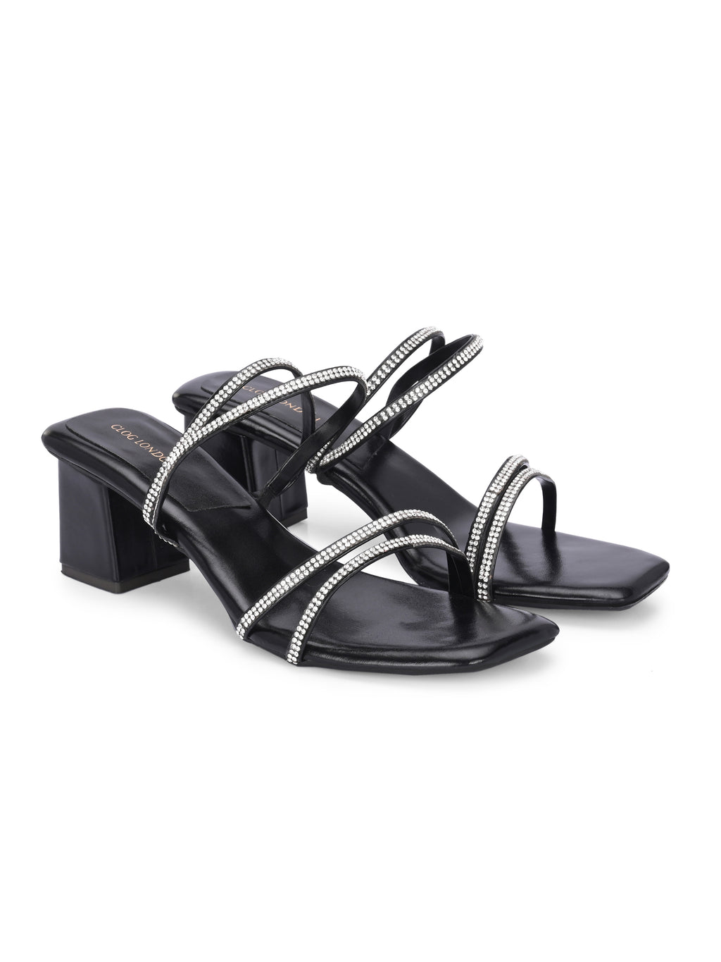 Women Black Heels Sandals