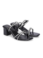 Women Black Heels Sandals