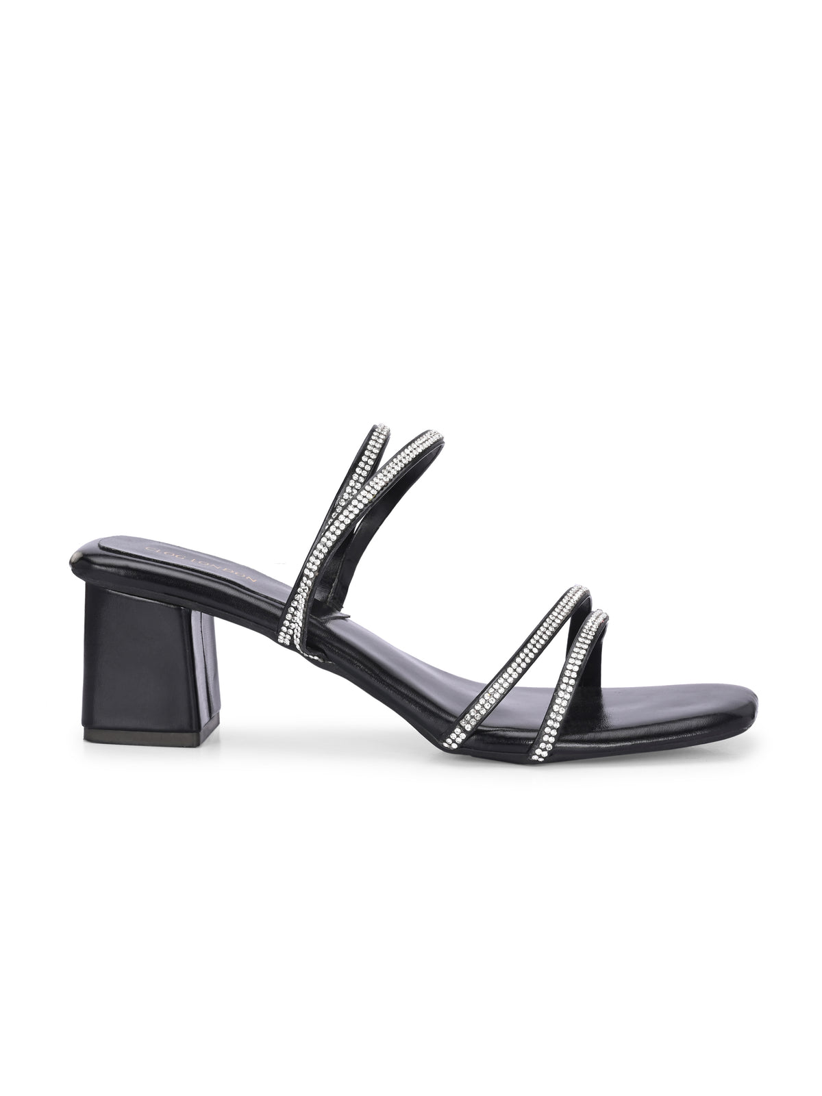 Women Black Heels Sandals