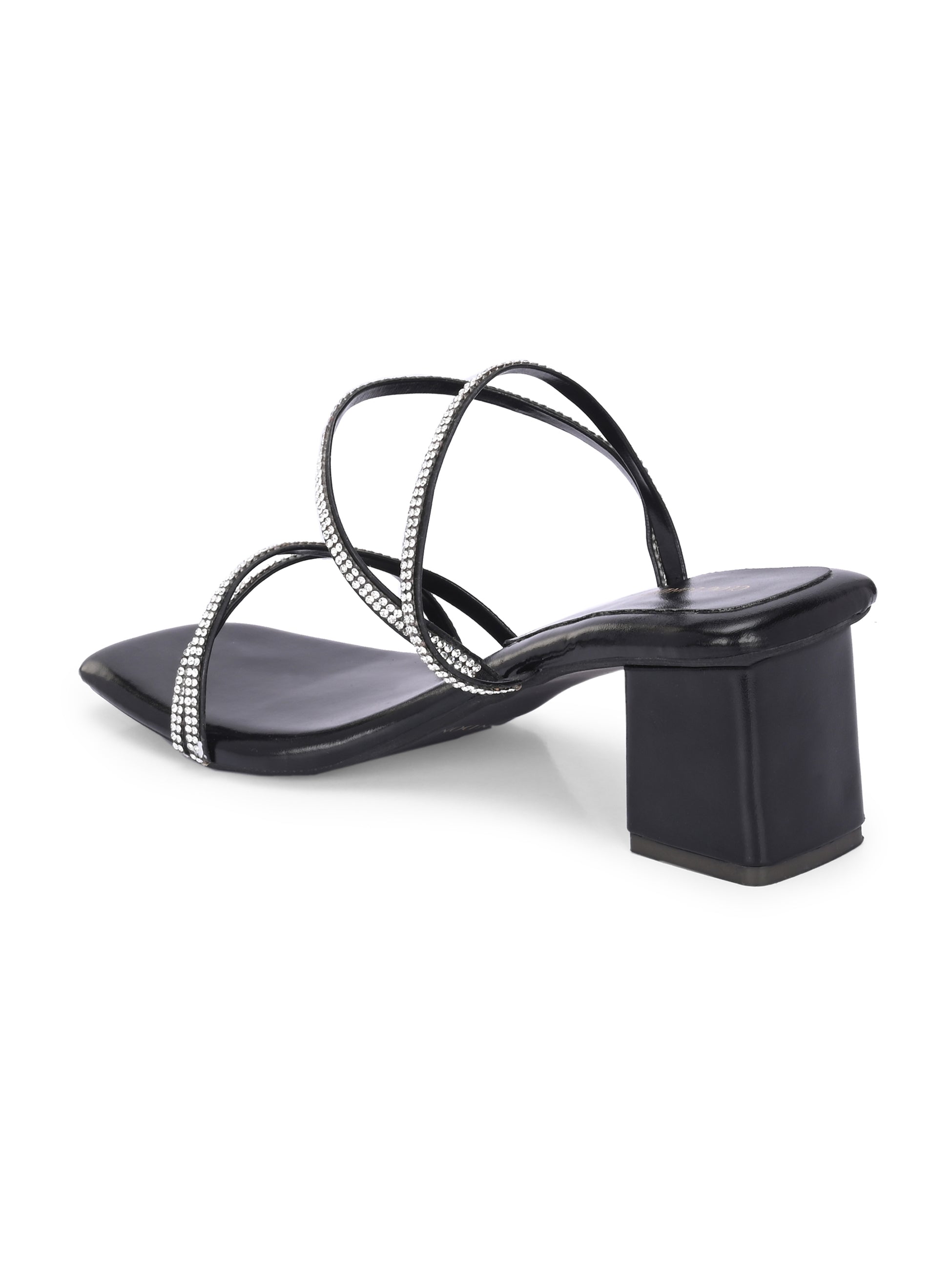 Women Black Heels Sandals