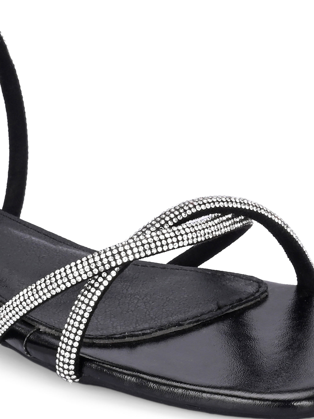 Women Fashionable Black Heels Sandals
