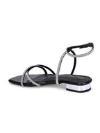 Women Fashionable Black Heels Sandals