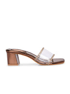 Women Black Block Heels Sandals