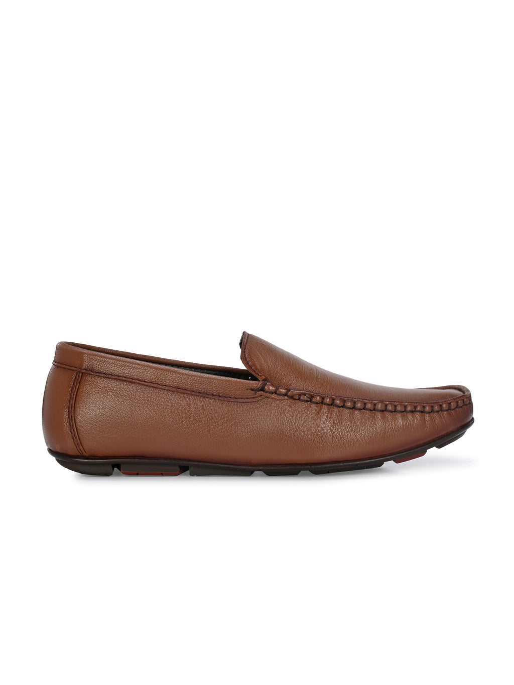 Men Textured Leather Loafer Shoes