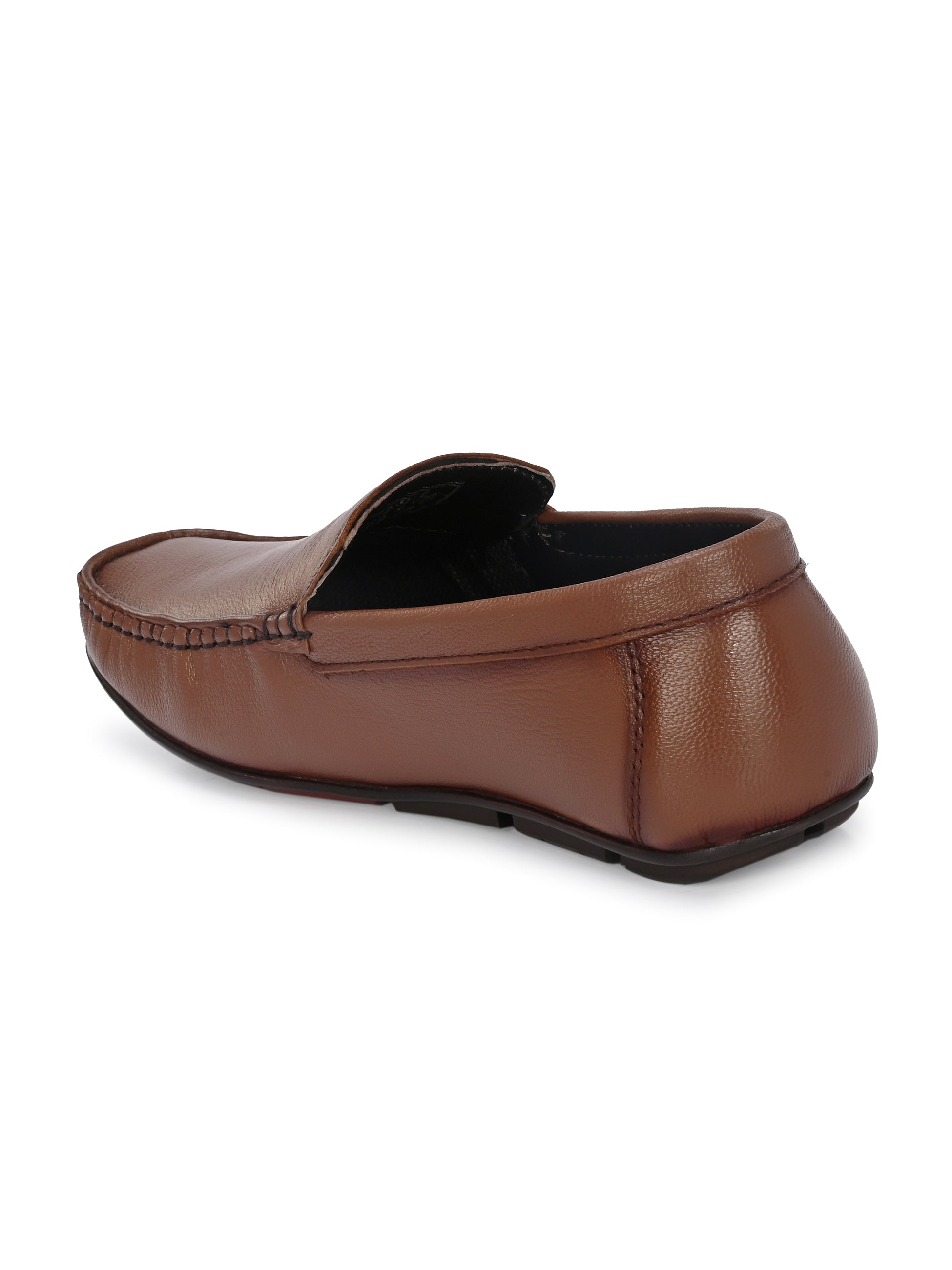 Men Textured Leather Loafer Shoes