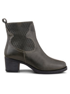 Women Leather Round Toe Boots