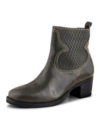 Women Leather Round Toe Boots