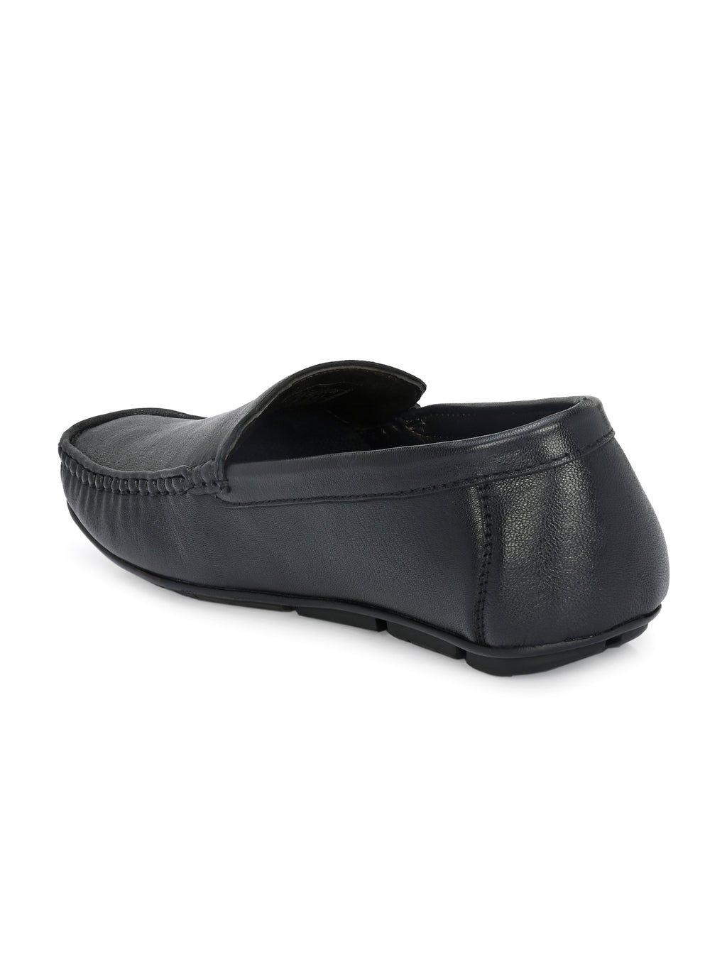 Men Textured Leather Loafer Shoes