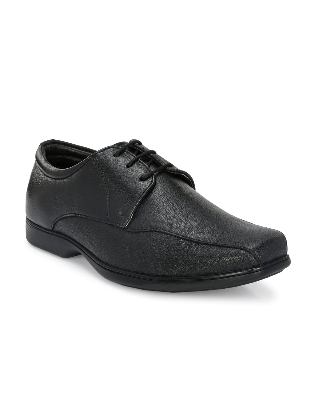 Men's Textured Leather Formal Derby Shoes