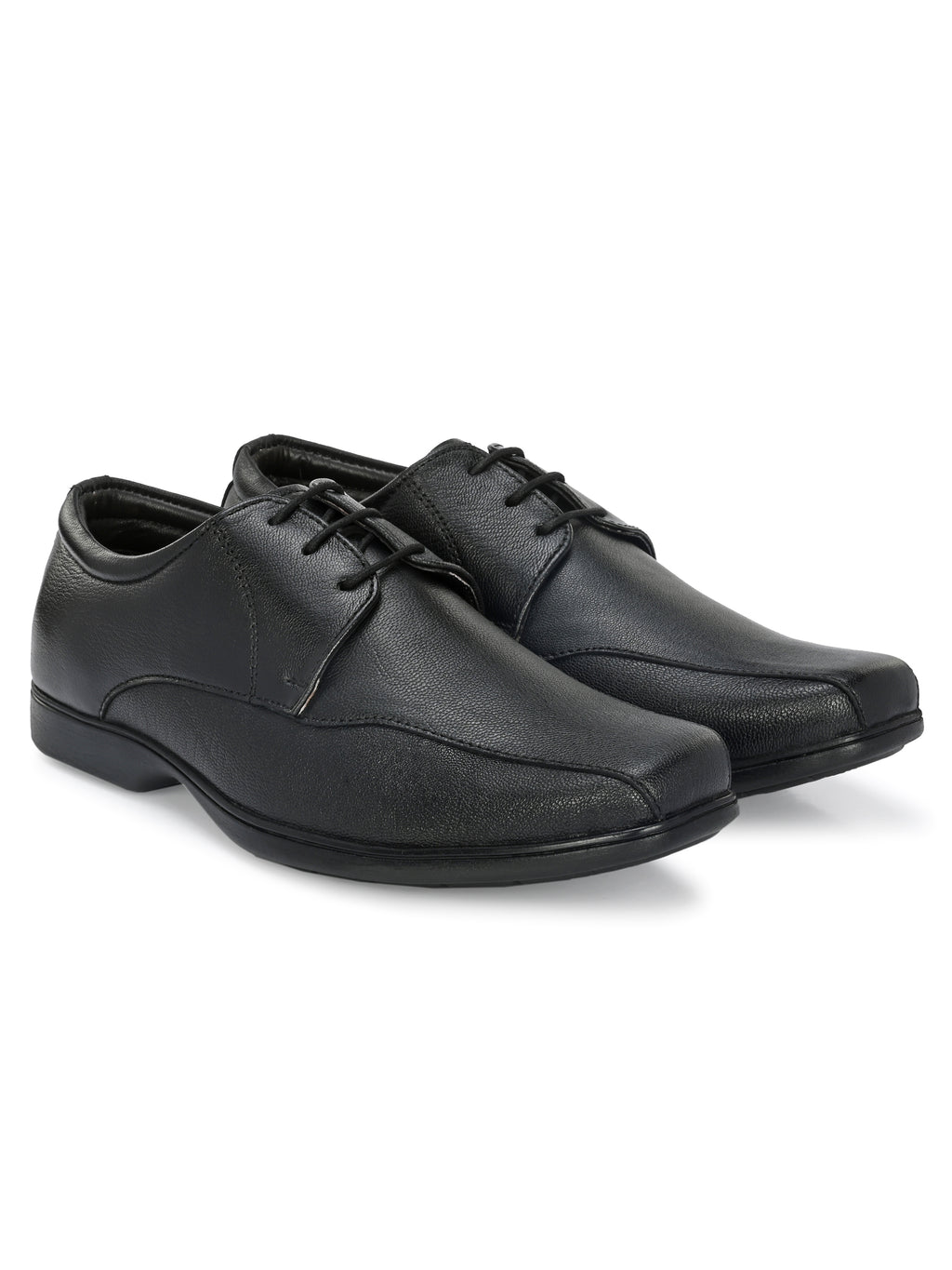 Men's Textured Leather Formal Derby Shoes