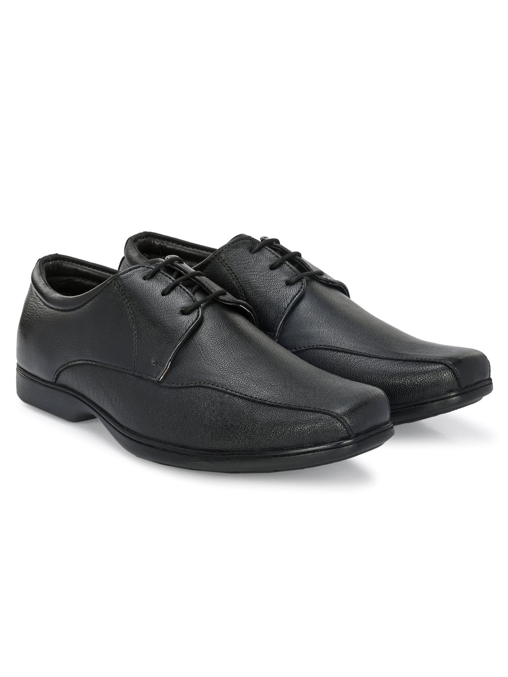 Men's Textured Leather Formal Derby Shoes
