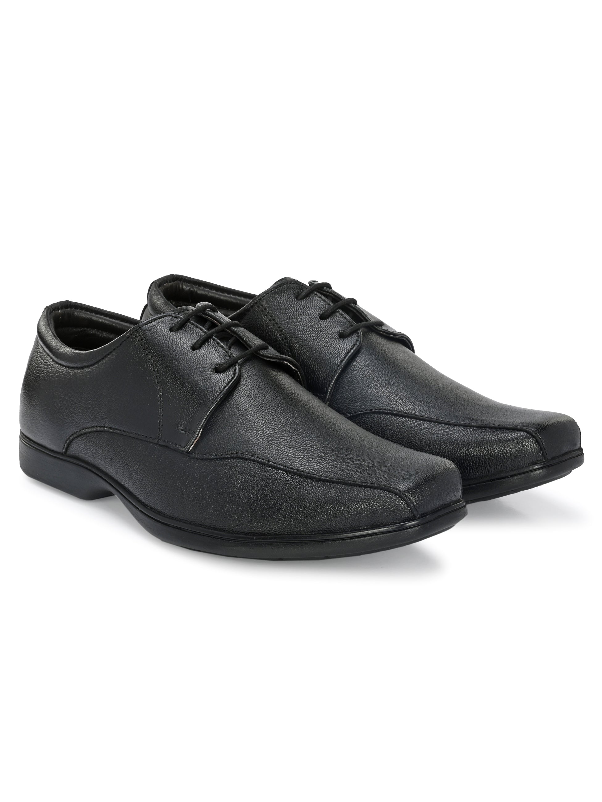 Men's Textured Leather Formal Derby Shoes
