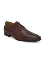 Men's Perforated Leather Formal Brogue Shoes