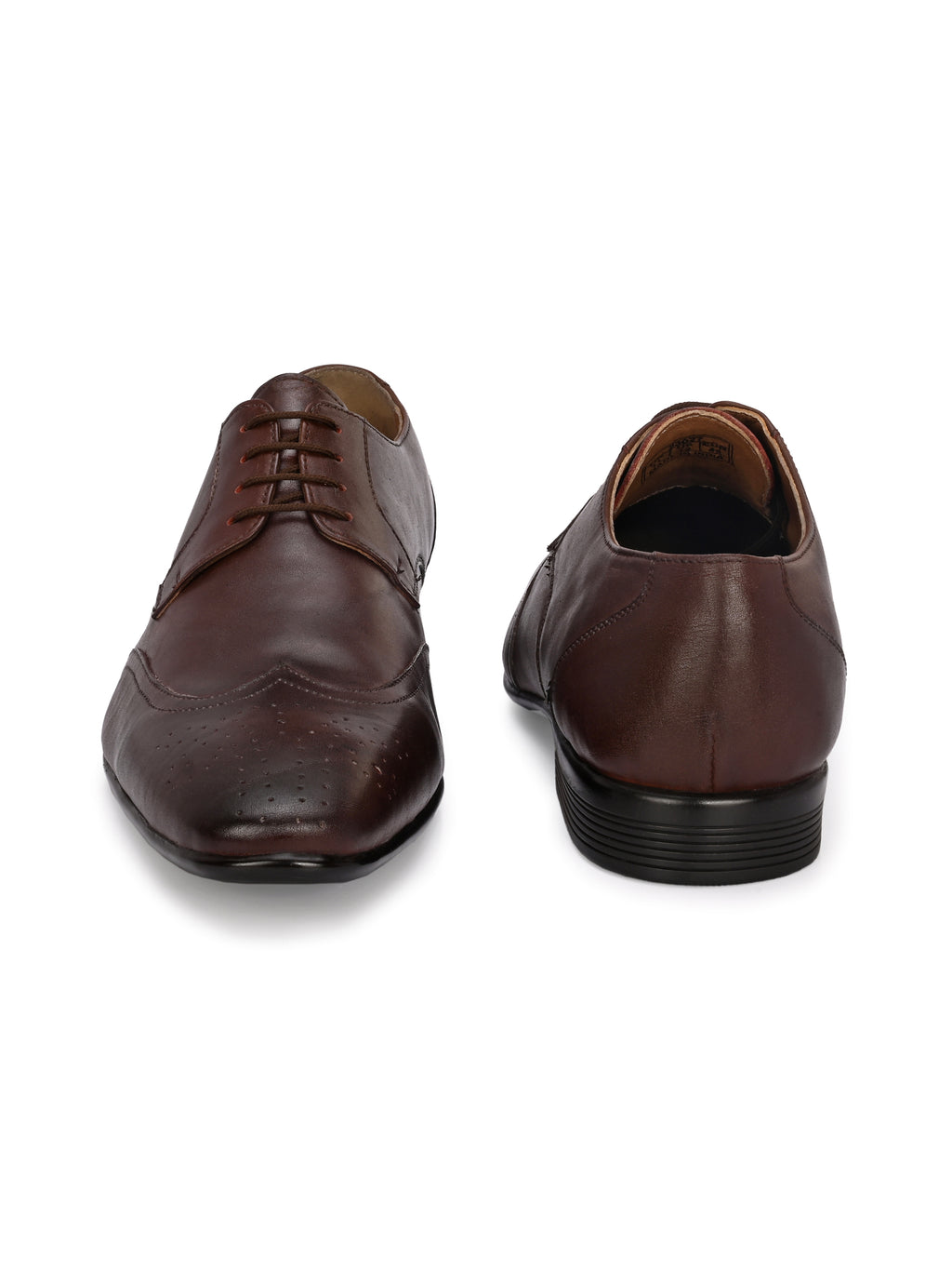 Men's Perforated Leather Formal Brogue Shoes