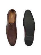 Men's Perforated Leather Formal Brogue Shoes